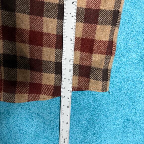 Vintage Gander Mountain Flannel Shirt Jacket Men’s L – Brown Tones - Picture 4 of 13